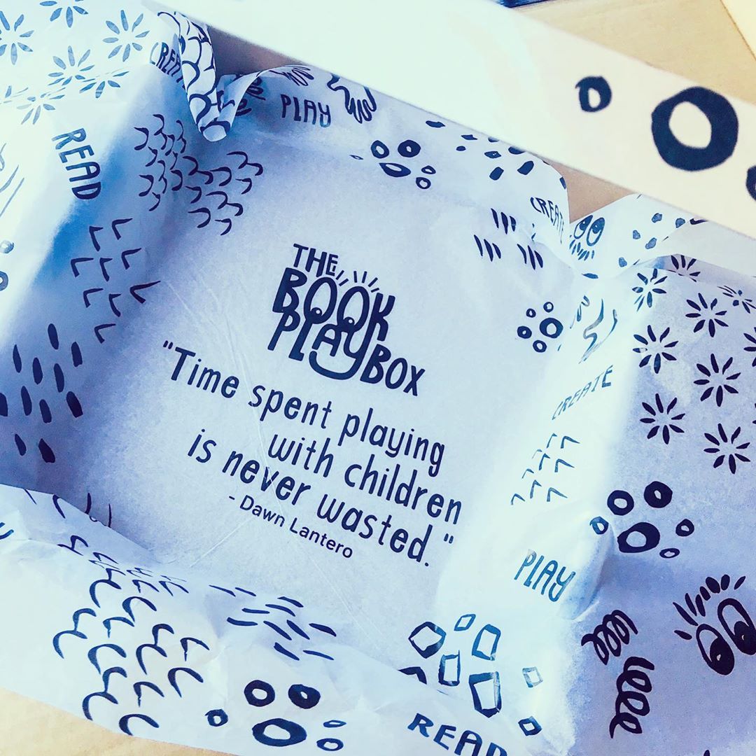 custom tissue paper by The Book Playbox